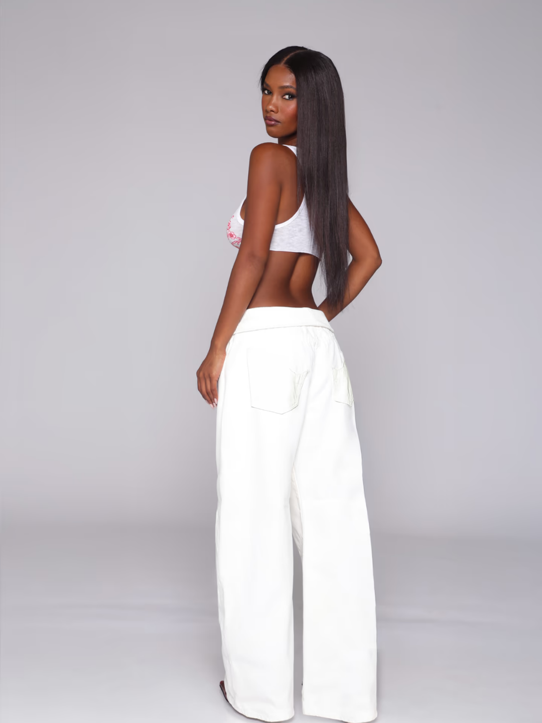 Fold-Over Jeans