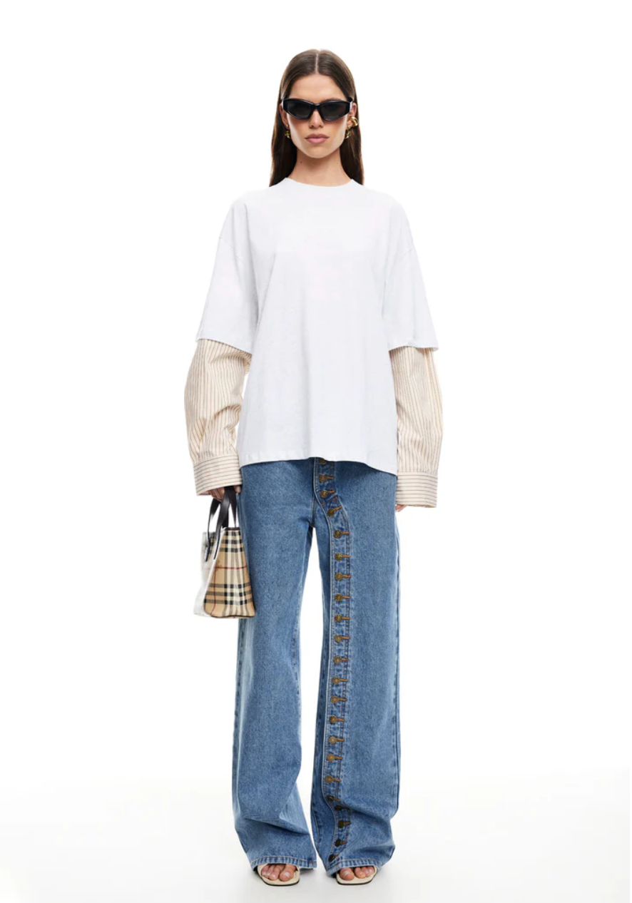 Button Down Jeans